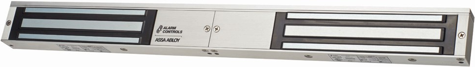 600lbs, Double Magnetic Lock, 12-24VDC, UL, ULC, 628/US28 Satin Aluminum