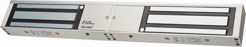 1200lbs, Double Magnetic Lock, 12-24VDC, Bond Sensor, Door Status Sensor, LED Status Indicator, SPDT 3 Amp, UL, ULC, 628/US28 Satin Aluminum