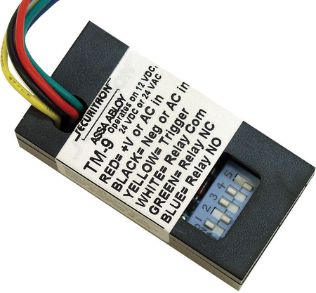 12/24VDC, 24VAC, Miniature Timer, 3 Amp, SPDT Relay, 2 to 36 Seconds, Dip Switch