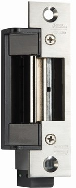 Electric Strike, Dual Voltage, 12-24VAC/VDC, Field Selectable FSE/FSA, Round and Square Corner Faceplate, 1-1/2in Depth, up to 3/4in Throw, Grade 1, UL