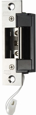 Electric Strike, Dual Voltage, 12-24VAC/VDC, Field Selectable FSE/FSA, Round and Square Corner Faceplate, 1-1/2in Depth, up to 5/8in Throw, Grade 2, UL