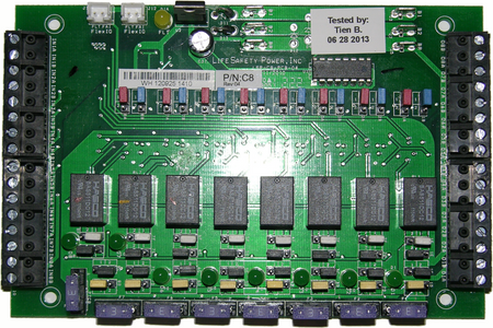 Power Distribution Module, 12/24VDC Input, 8 Continuous Outputs, 12/24VDC Output, 2.5 Amp, PTC Fuse Protected, UL