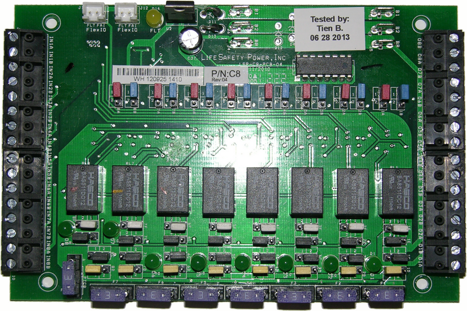 Power Distribution Module, 12/24VDC Input, 8 Continuous Outputs, 12/24VDC Output, 2.5 Amp, PTC Fuse Protected, UL