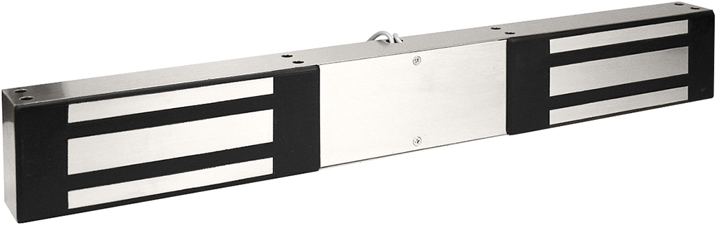 1200lbs Double Magnalock, 12/24VDC, Non-Monitoring, 630/US32D Satin Stainless Steel