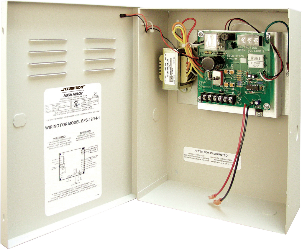 Single-Voltage, Linear Power Supply with Enclosure, 24VDC, 4 Amp, 8 Output, PTC Protected, UL