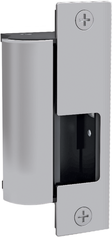 Fire Rated Electric Strike 12/24VDC, FSE, CLB Complete Kit Includes J, KD and KM Faceplates (4-7/8in x 1-1/4in) Cylindrical/Mortise/Rim Exits Latches Max 3/4in Throw, 630/US32D Stainless Steel