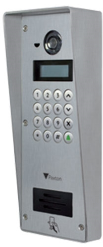 Entry, Vandal Resistant Panel with Rain Hood, 16 Key, Surface Mount, 13.56 MHz, 2.4GHz, Two Way Audio, Full Color Camera, Proximity Entry, TCP/IP, IPX5, IP55, IK10, 316L Stainless Steel Marine Grade