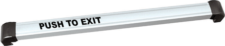 Touch Sense Bar, 42in, 12/24VDC, 16ft 22 AWG 6 Armored Door Cord, 2 Amp DPST Relay, 628/US28 Clear Anodized