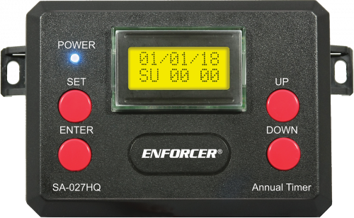 Programmable 365-Day Timer with 2 Relays, LCD Display, Each Relay up to 50 Events, 1-99 Seconds