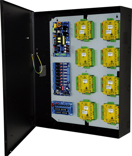 Altronix Trove 2 Enclosure with Paxton Backplane, 21.75in W x 27.25in H x 6.5in D, Cam Lock, Tamper Switch, 16 Gauge