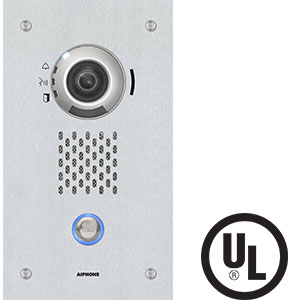 IP Video Door Station, Vandal Resistant, Flush Mount, Stainless Steel