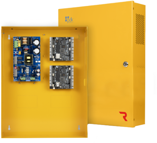 Red Eight Doors of Access with Power, Includes Two R4s and Built in 10 Amp Power Supply