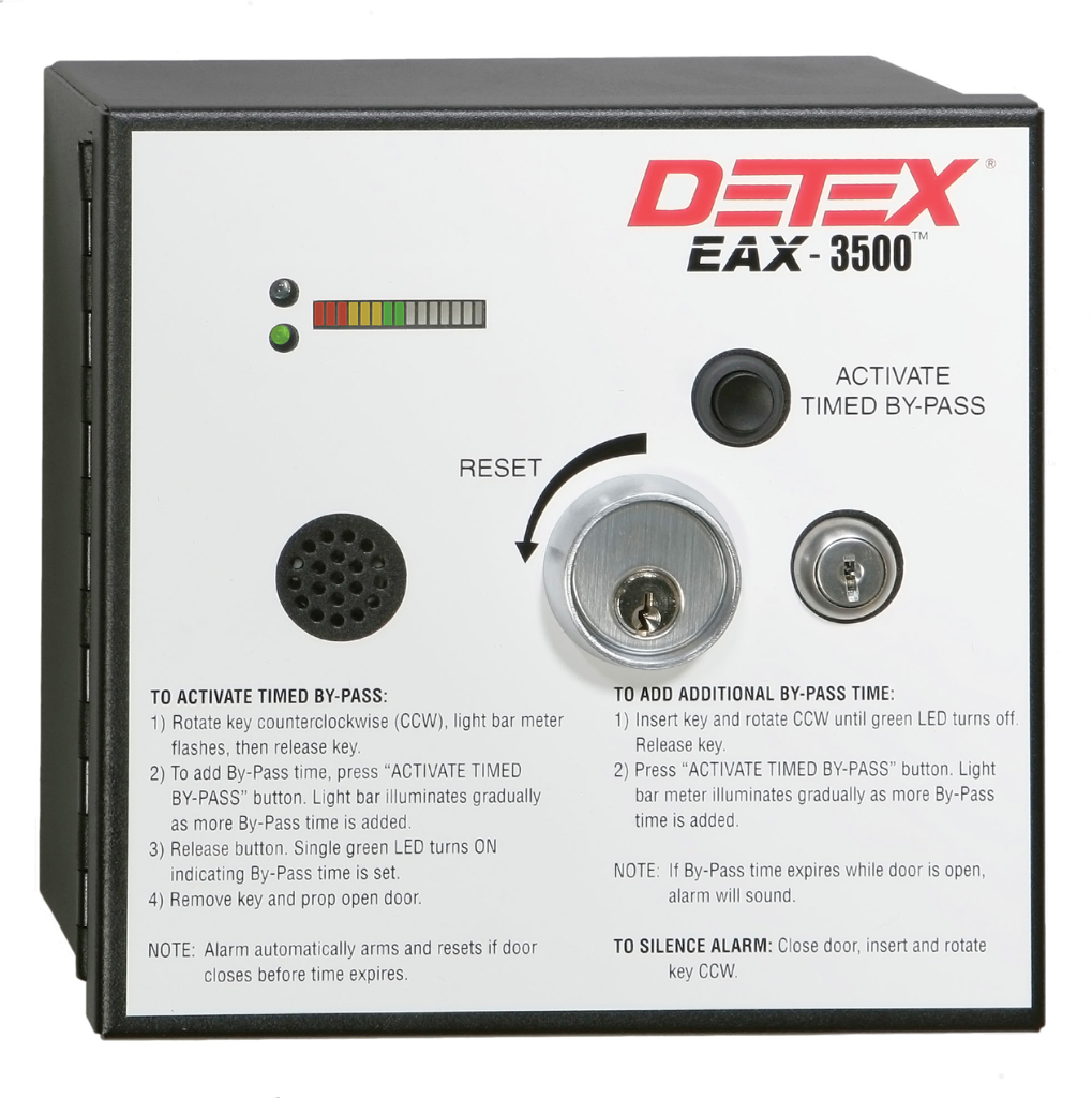 Hardwired 12/24VAC/VDC Timed Bypass Exit Alarm with Rechargeable 9VDC Battery