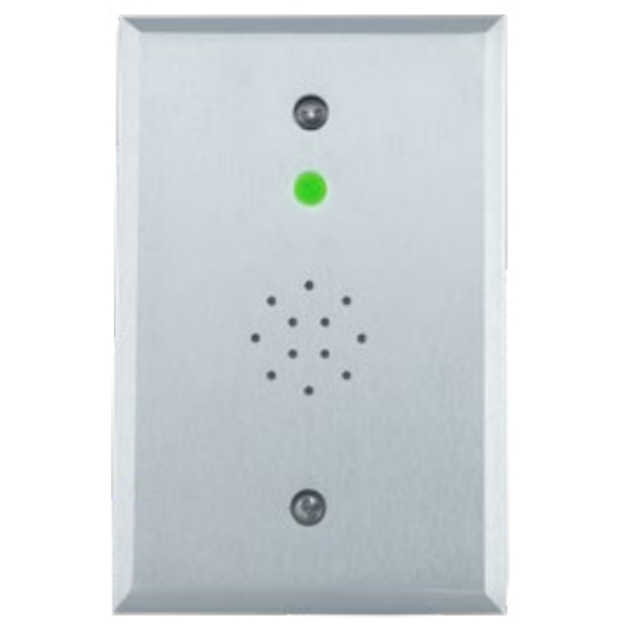 Door Prop Alarm, Single Gang, Integral Status LED, Audible Alarm, Adjustable Timed Delay, Dual Voltage, 85 DB Piezo, 628/US28 Satin Aluminum