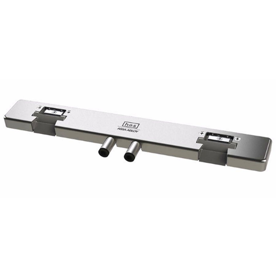 SVR Surface Mounted Electric Strike, 12/24VDC, Wide Backset 8-3/8in, Field Selectable Fail Secure or Fail Safe, 630/US32D Stainless Steel
