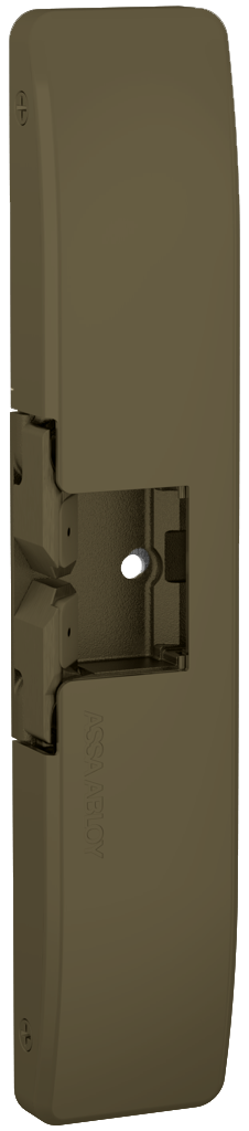 Fire Rated Surface Mounted Electric Strike 12/24VDC, FS/FSE, Rim Exits Max 3/4in Throw, 9in x 1-3/4in x 3/4in, Wood or Metal Frame, 613/US10B Dark Bronze Toned
