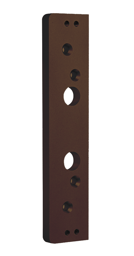 9000 Series 1/2in Aluminum Spacer Bracket, for Surface Mount Electric Strikes, 613E/US10BE Dark Oxidized Satin Bronze