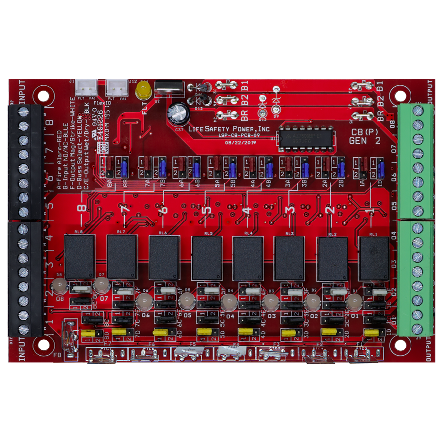 8 Output Lock Distribution Module, Class 2 Power Limited, Required by Code for Oregon and Washington