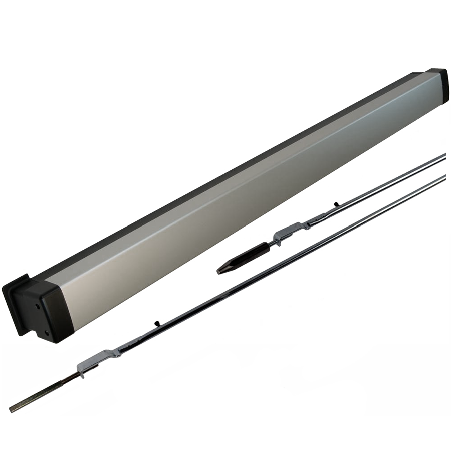 Concealed Vertical Rod Exit Device (CVR), Fits Narrow and Wide Stile Aluminum Doors, 36in x 96in, 628/US28 Aluminum Clear Anodized