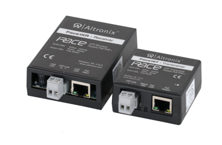 Long Range Single Pair Ethernet Adapter Kit, 1000m Over Twisted Pair (UTP or Shielded), 10Mbps, Passes PoE/PoE+, Includes: Pace1KR Receiver and Pace1KT Transceiver