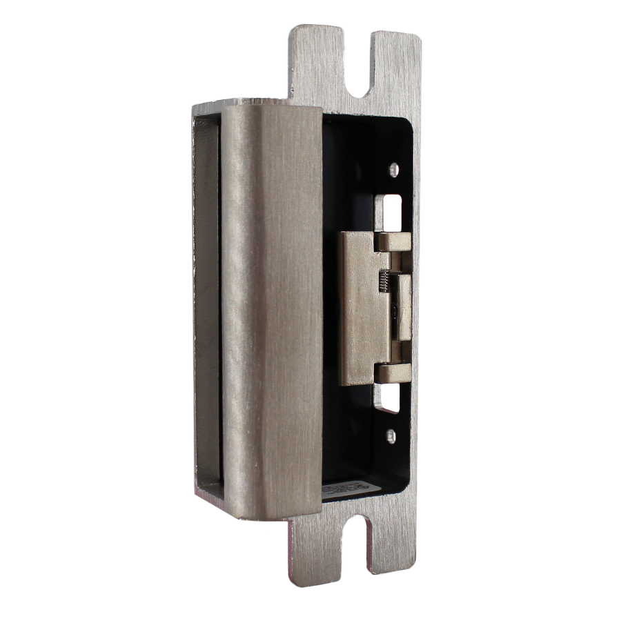 Electric Strike 12/24VDC/VAC, FS/FSE, Complete Kit with Lock and Strike Monitors, Includes 1J, 1K, 1KD and 1KM Faceplates (4-7/8in x 1-1/4in), Cylindrical/Mortise/Rim Exits Latches Max 3/4in Throw, 630/US32D Stainless Steel