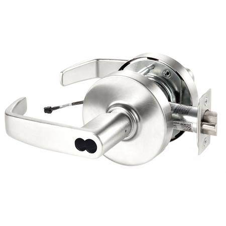 10X-Line Electrified L Lever, 12/24VDC, Fail Safe/Fail Secure Field Selectable, Sargent LFIC Disposable Construction Core, 2-3/4in Backset, ANSI Strike, Grade 1, 626/US26D Satin Chrome