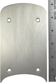 Schlage 23760317 Decorative Plate with Fasteners 6in x 3in x .075in
