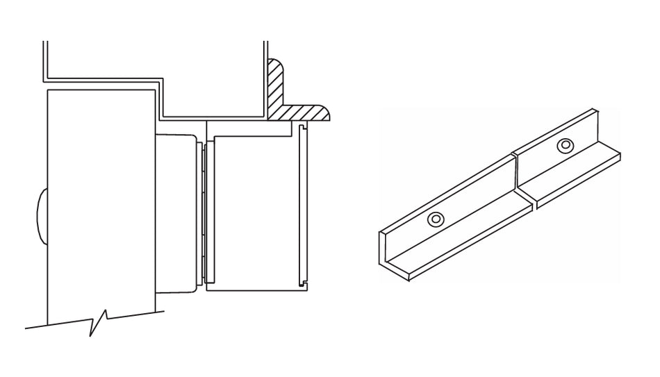 Schlage 4903A Angle Bracket for M490/M490DE Electromagnetic Lock