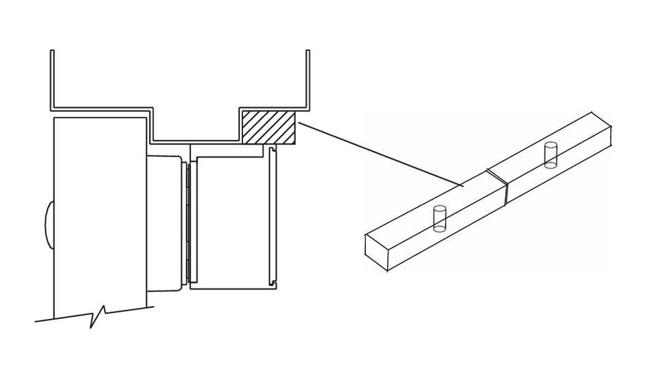 Schlage 4903F Filler Plate for M490/M490DE Electromagnetic Lock