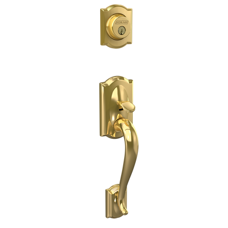 Schlage F58 - Keyed Outside of F60 Handleset Camelot, Grade 1