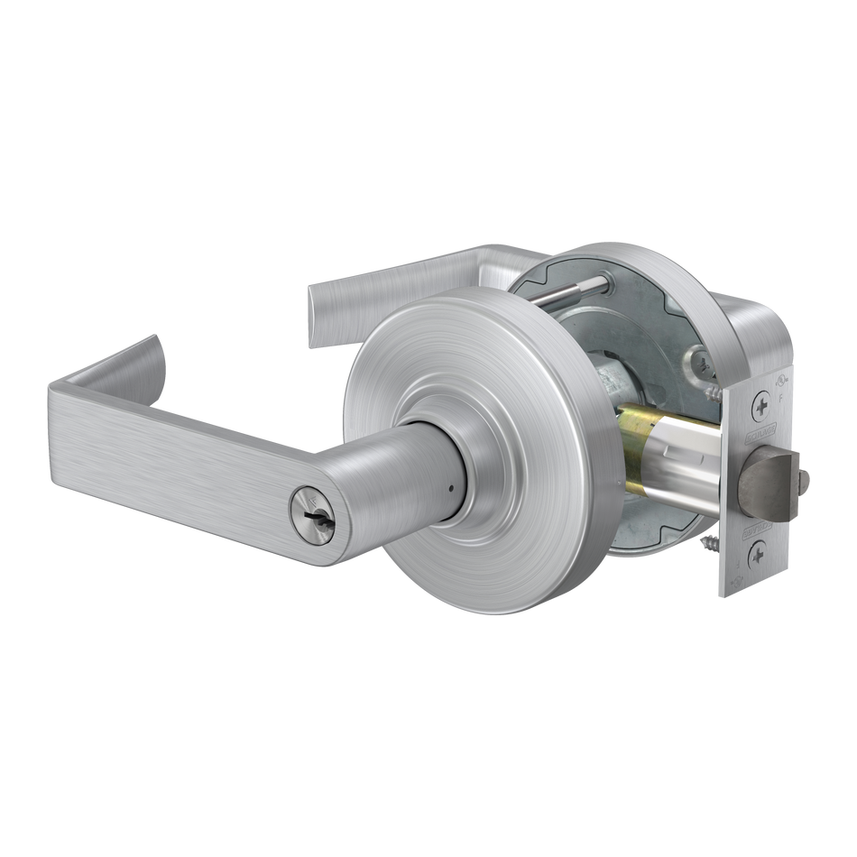 Schlage ALX50-P-RHO-626 C 234 COMPLETE - Grade 2, Office Rhodes Lever, Key in Lever