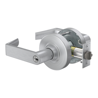 Schlage ALX53-P-RHO-622 C 234 - KIT - Grade 2, Entry Rhodes Lever, Key in Lever