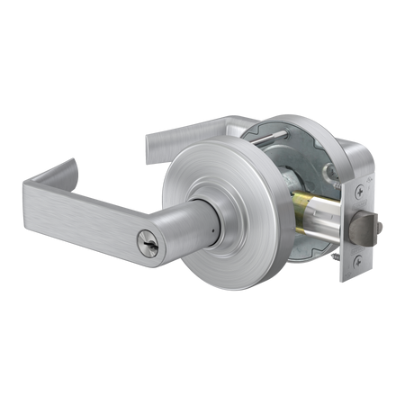 Schlage ALX53-P-RHO-622 C 234 - KIT - Grade 2, Entry Rhodes Lever, Key in Lever