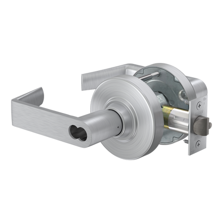 Schlage ALX80-B-RHO-619 234 - Grade 2, Storeroom Rhodes Lever, SFIC Prep (Small Format IC
