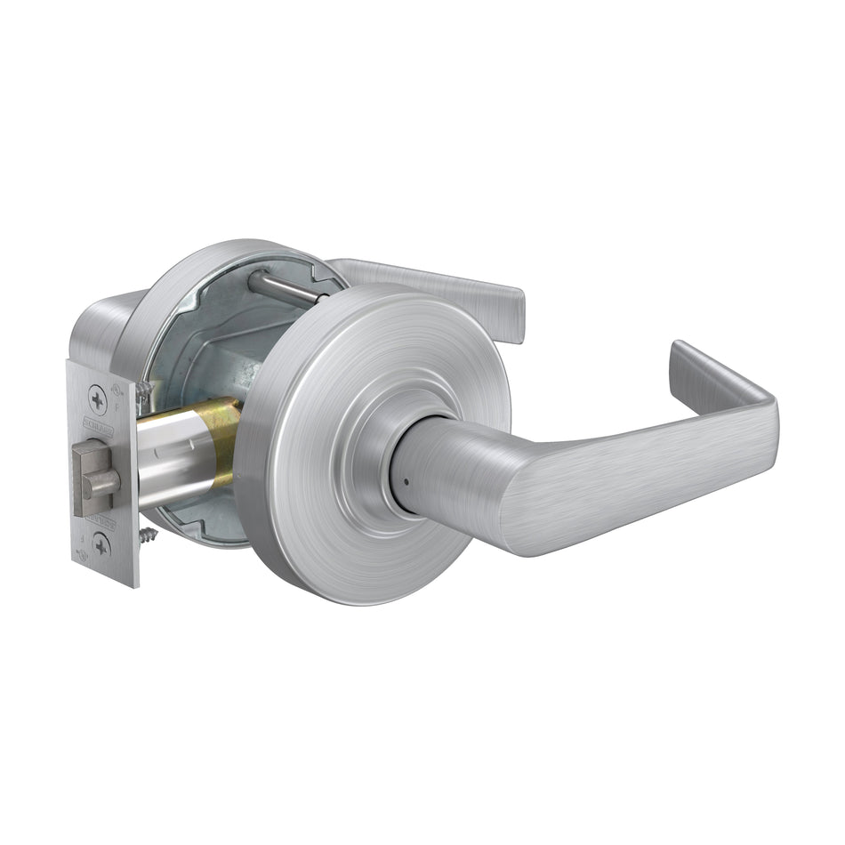 Schlage ALX80-L-SAT-626 234 - Grade 2, Storeroom Saturn Lever, Less Cylinder