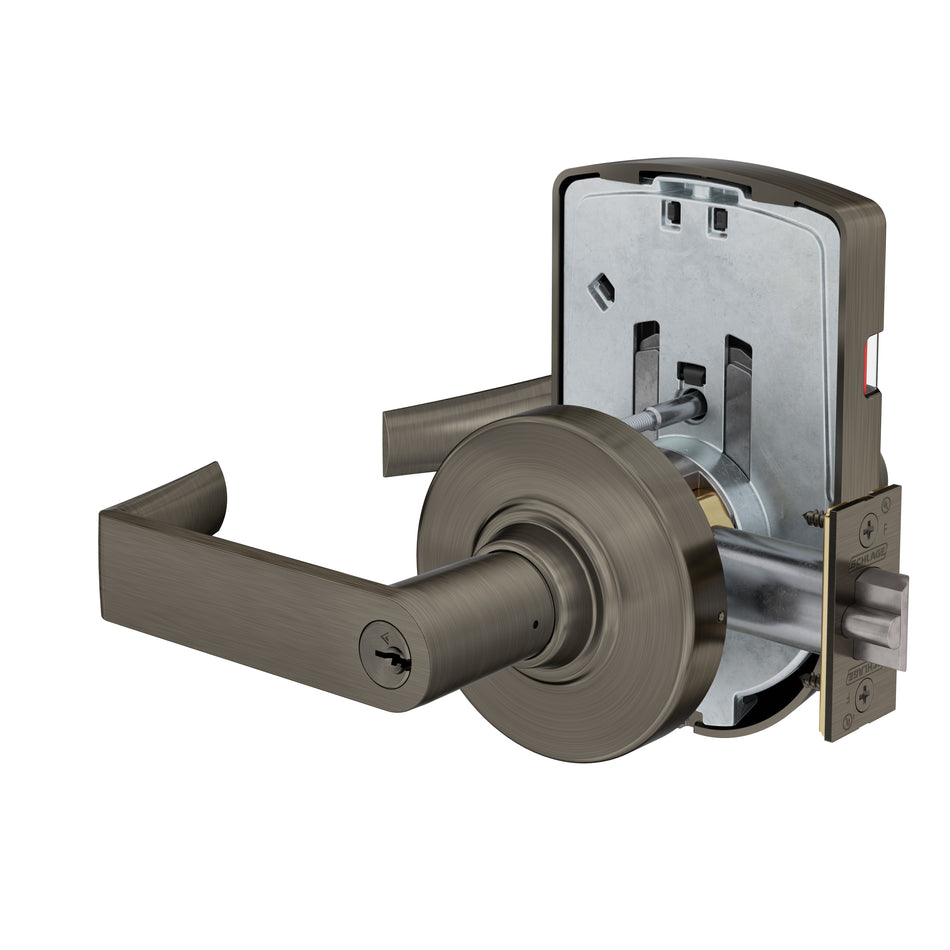Schlage ND92-BD-RHO-626 - Grade 1 Entrance Vandlgard, Cylindrical Lock, Rhodes Lever