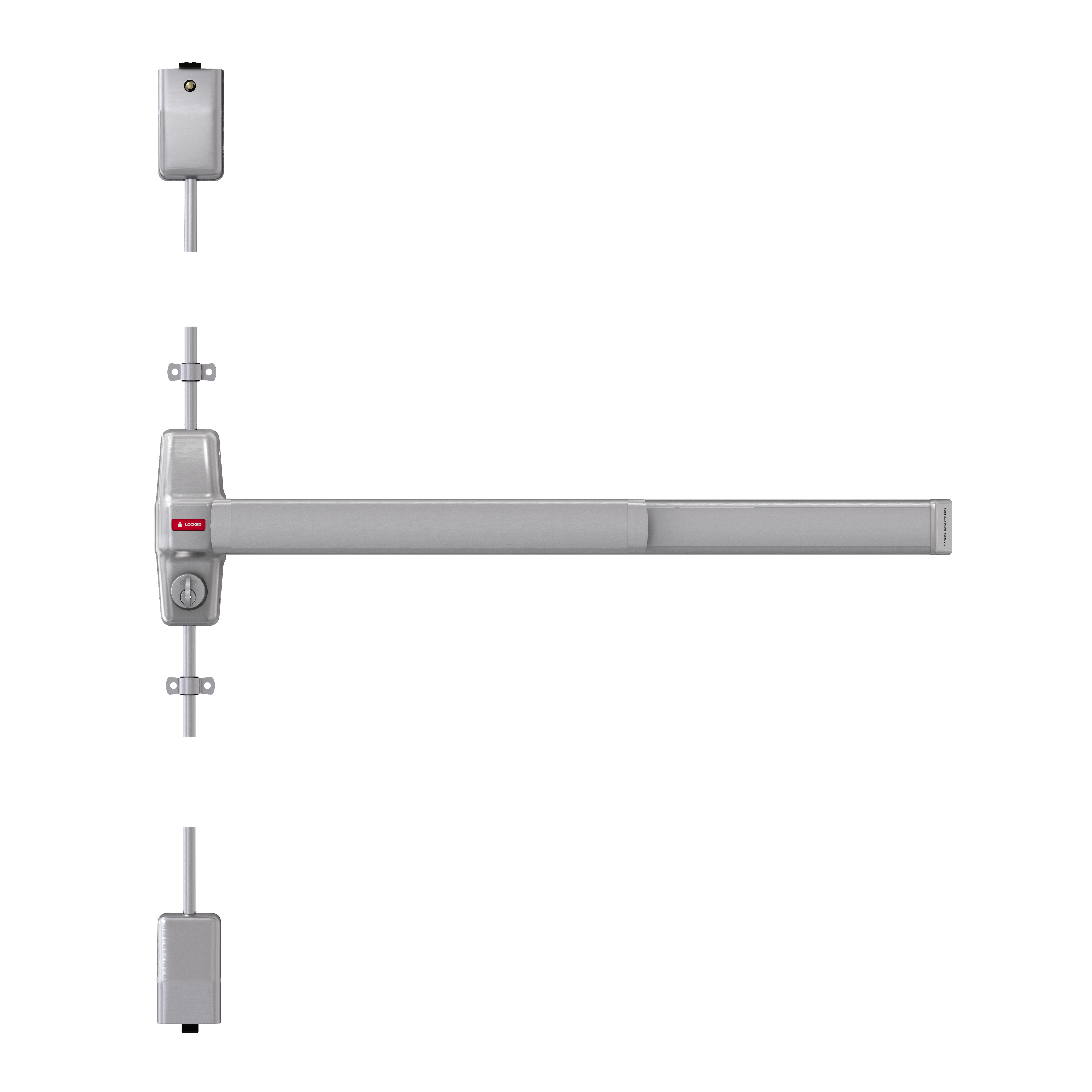 Von Duprin CD+AX-PA-9827EO Surface Vertical Rod (SVR) Smooth Exit Device