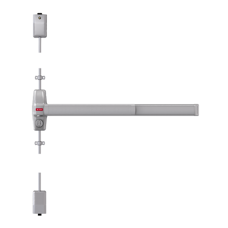 Von Duprin CD+AX-PA-9827EO Surface Vertical Rod (SVR) Smooth Exit Device