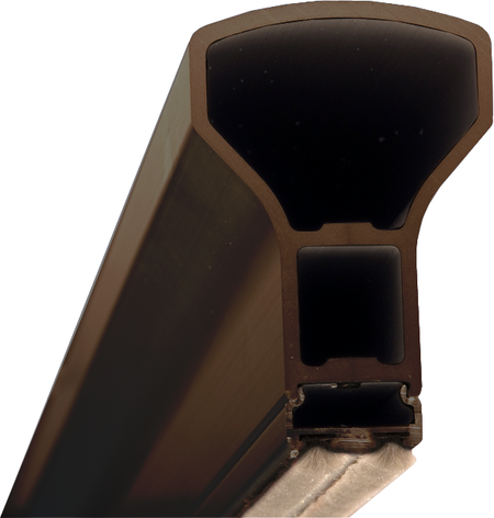 Von Duprin 5754 Aluminum Mullion w/Weatherstrip
